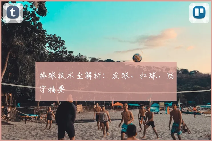 排球技术全解析:发球、扣球、防守精要